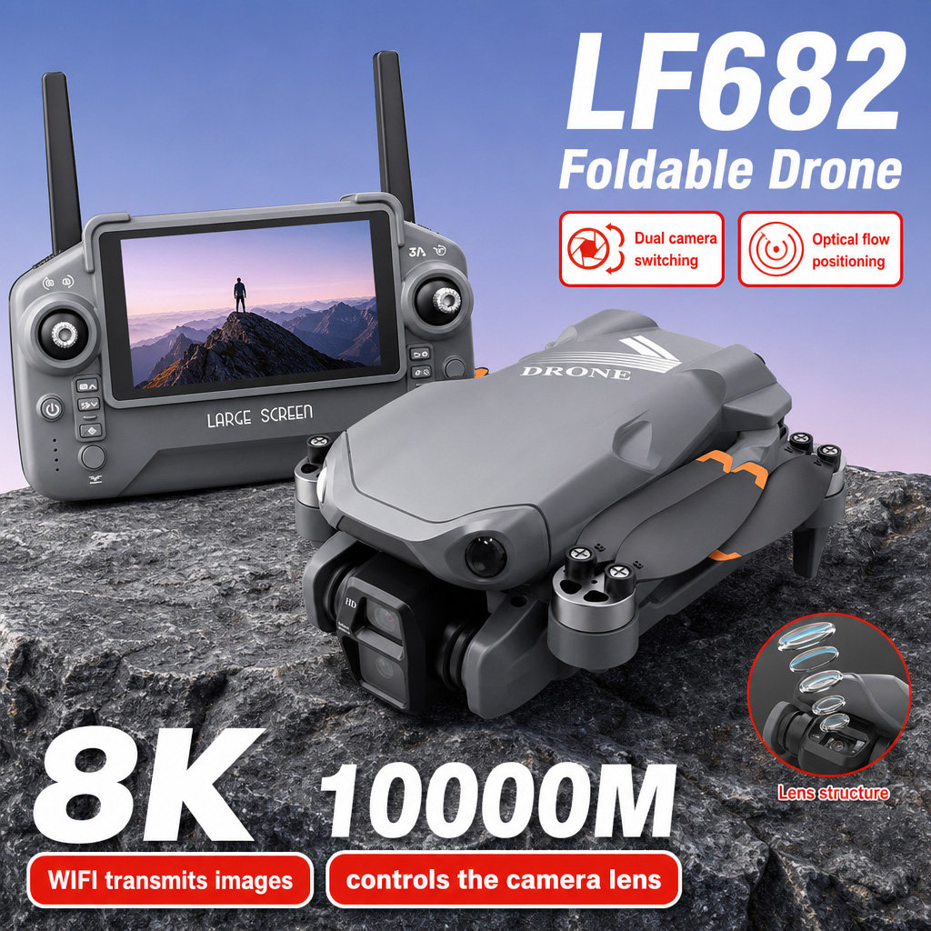 Dji Drone Mini 4 Pro - Dron Aéreo LF682 con Cámaras Duales